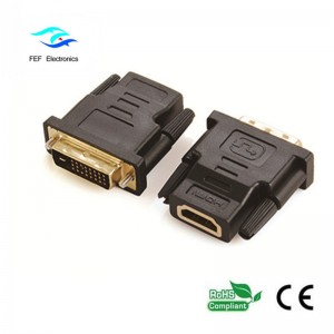 DVI (18 + 1) dugaszoló csatlakozó HDMI csatlakozóhoz, kód: FEF_HD-001