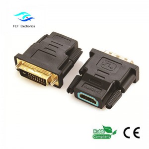 DVI (18 + 1) dugaszoló csatlakozó HDMI csatlakozóhoz, kód: FEF_HD-001