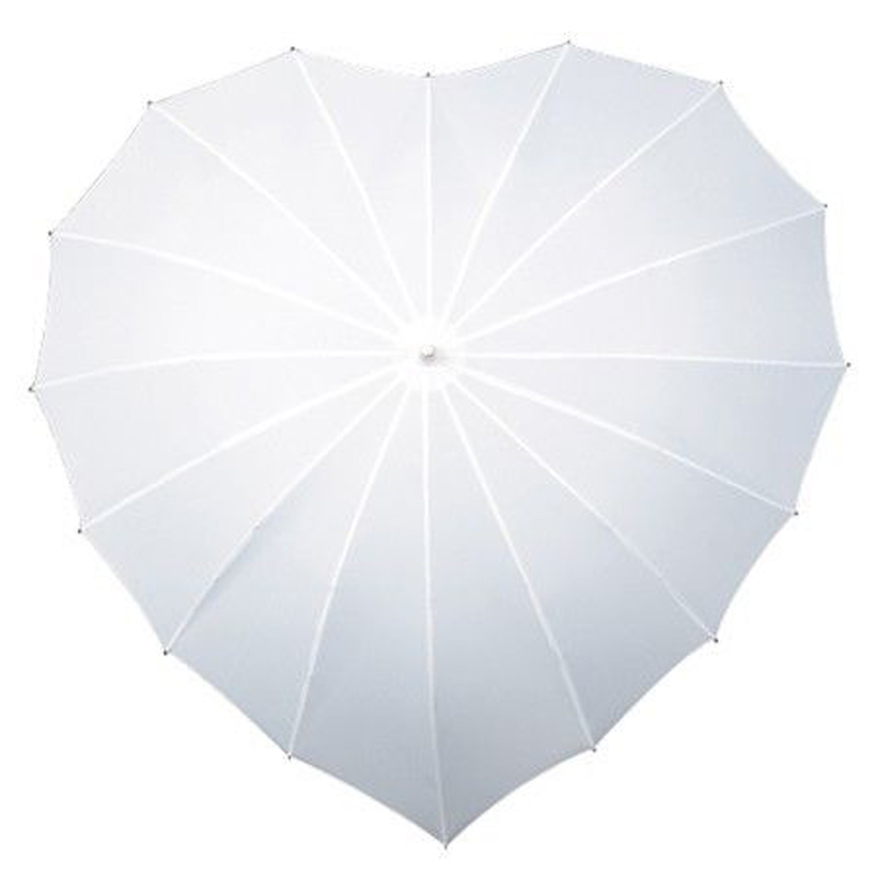 Szerelem szívű alakú promóciós Valentin esernyő
