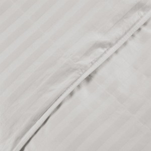 90% -os fehér kacsa paplan, 1 cm-es damaszt csíkos szövettel