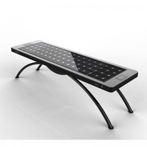 Intelligens Solar Urban Funiture telefon töltő különböző készülékekhez