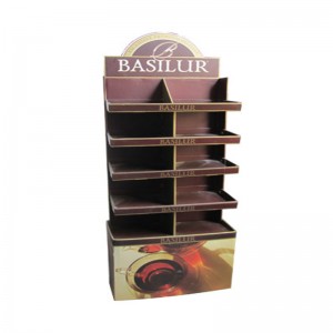 Újrahasznosítható karton értékesítési helyek kiállítási állványai. Pegboard padló kijelzői