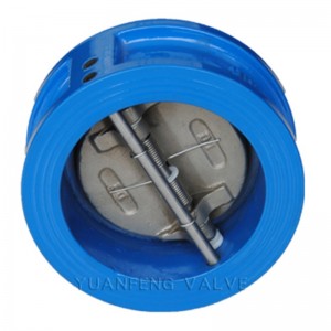 Kettős tányérú ostya típusú visszacsapó szelep