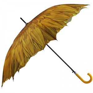 Kiváló minőségű nagykereskedelmi üzlet, szabadtéri virág alakú egyenes esernyő hirdetés