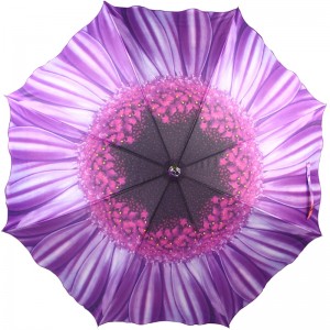 Divat Sun Parasol Auto Open Kompakt kültéri egyenes esernyő logóval