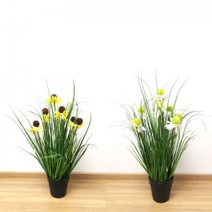 Közel 2 természet mesterséges hagyma fű növény dekoratív ültetvény lakberendezés