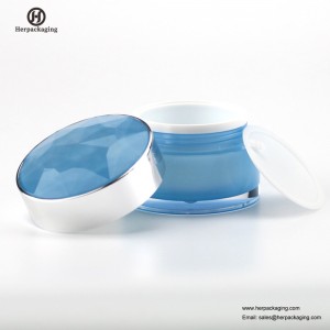 HXL212C kerek, üres kozmetikai üveges dupla falú tartály bőrápoló jar