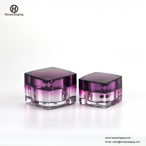 HXL215 kerek, üres kozmetikai üveges dupla falú tartály bőrápoló jar