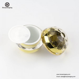 HXL216A kerek, üres kozmetikai üveges dupla falú tartály bőrápoló jar