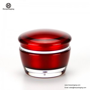 HXL224 kerek, üres kozmetikai üveges dupla falú tartály bőrápoló jar