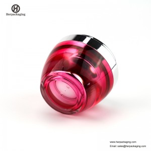 HXL232B kerek, üres kozmetikai üveges dupla falú tartály bőrápoló jar