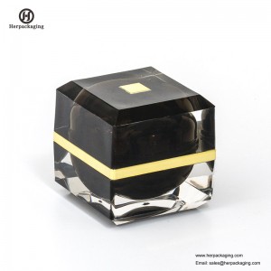 HXL233 négyszögletes akril palack és edény a bőrápoló krémhez Üres kozmetikai üveges dupla falú tartály bőrápoló