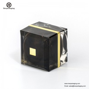 HXL233 négyszögletes akril palack és edény a bőrápoló krémhez Üres kozmetikai üveges dupla falú tartály bőrápoló