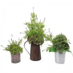 Mesterséges reális levendula palánta zöld fa növény lakberendezési kert