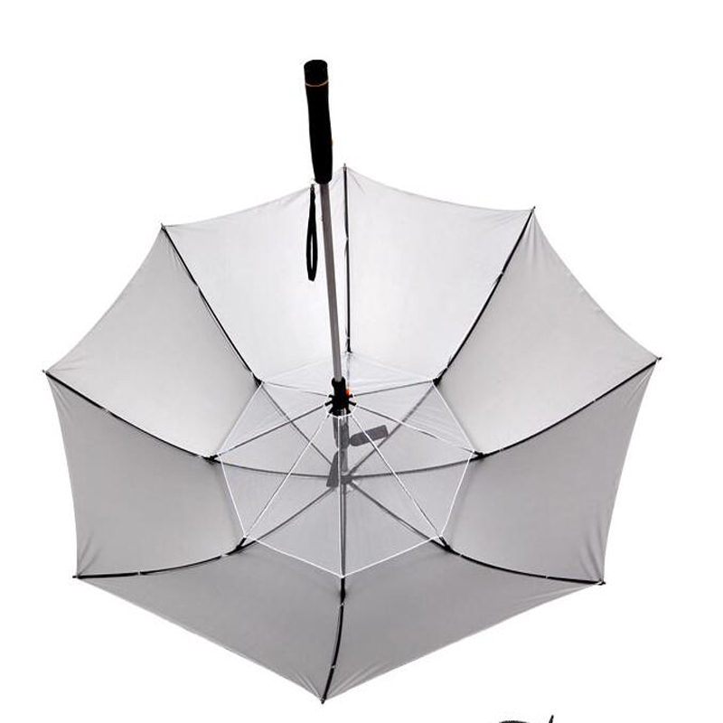 27 hüvelykes UPF 50+ UV-védelemmel ellátott ezüst bevonatú esernyő