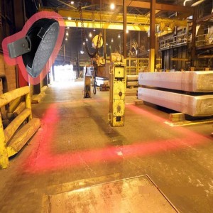 Maxtree 120W nagy fényerejű daru reflektorfényben daru piros vonalú fény