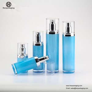 HXL312 Üres akril légtelen krém és Lotion Bottle kozmetikai csomagolású bőrápoló tartály