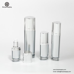 HXL318 Üres akril légtelen krém és Lotion Bottle kozmetikai csomagolású bőrápoló tartály