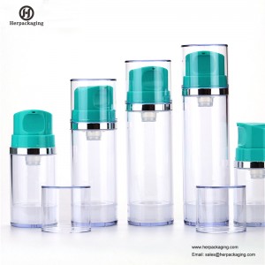 HXL415 Üres akril légtelen krém és Lotion Bottle kozmetikai csomagolású bőrápoló tartály
