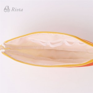 Gyümölccsel nyomtatott egyedi női kozmetikai smink táska cipzárral