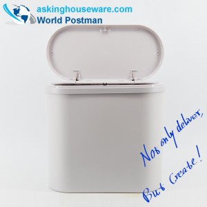 Karcsú újrahasznosítható fedél préselt kukába