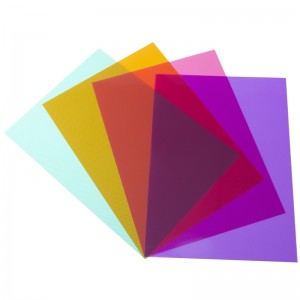 Színes, sodrott PP lap papíráruhoz és csomagoláshoz
