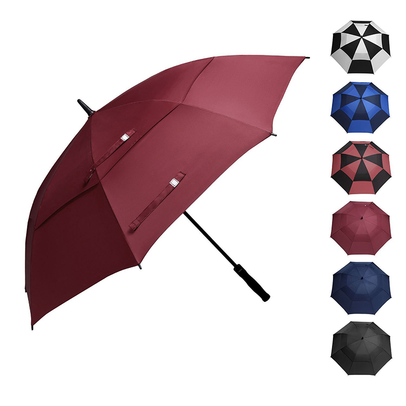 30 hüvelykes 32 hüvelykes automatikus esernyő szél- és vízálló nagy méretű golf esernyő