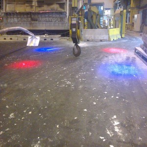 84-120W LED daru figyelmeztető lámpa piros / kék daru jelzőfényekhez