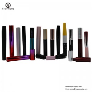 HCL106 Üres szempillaspirál-tartály kefével Szempillaspirál-csövek szempillapálcával Divatos újratölthető palackok