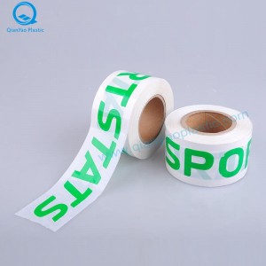 CUSTOM nyomtatás figyelmeztető szalag; egyedi gyártású barikád szalag / akadály szalag; testreszabott figyelmeztető szalag