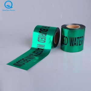 Ausztrália eltemetett Víz detektálható figyelmeztető szalag; GÁZ Dectable figyelmeztető szalag; VISSZAHASZNÁLT VÍZ Dekorációs figyelmeztető szalag