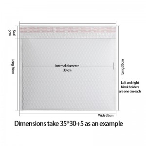 Nagykereskedelem fehér kraft air buborék boríték postai tasak