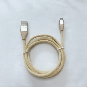 Színes fonott adatkábel Gyors töltésű, kerek alumínium ház USB-kábel mikro USB-hez, C típusú, iPhone villám töltéshez és szinkronizáláshoz
