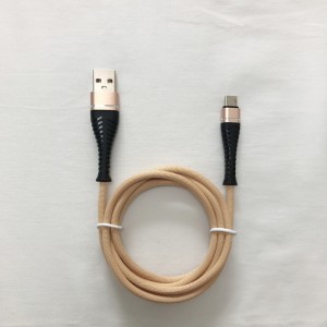 3.0A fonott, gyors töltésű, kerek, alumínium ház, hajlítás Könnyen illeszthető USB adatkábel a mikro USB-hez, C típusú, iPhone villám töltéshez és szinkronizáláshoz