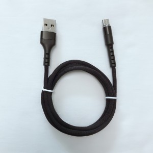 Gyors töltésű, kerek, alumínium házból fonott, hajlítható USB-adatkábel mikro USB-hez, C típusú, iPhone villám töltéshez és szinkronizáláshoz
