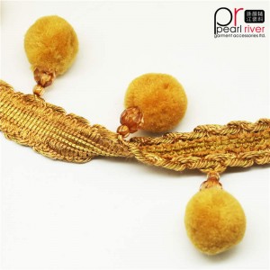 Dekoratív Pom Pom címer fringe