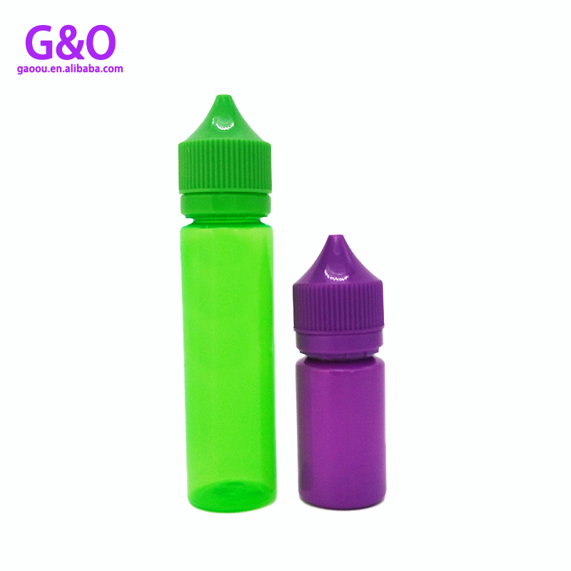 zöld lila 30ml pufók e folyékony üveg 60ml gorilla e juice palack 1oz egyszarvú műanyag csepegtető palackok 2oz pufók vape csepp palackok