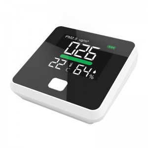 Páratartalom PM2.5 érzékelő DM103B Kézi hordozható levegőminőség-figyelő hőmérsékleti berendezések USB interfész