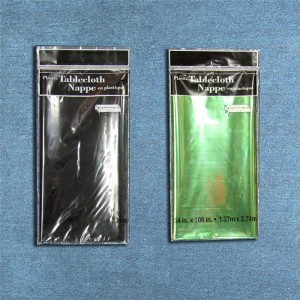 Fólia asztalterítő egyszínű fém fólia asztalterítővel az esküvői ünnepi ünnepséghez