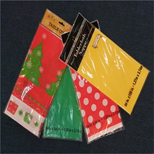 Esküvői ünnepségek műanyag, nyomtatott PEVA asztallaphuzat eldobható terítőeszközök