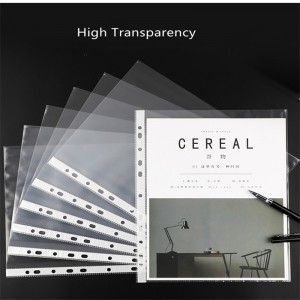 3 lyuk és 11 lyukas lyukasztózseb átlátszó lapvédő