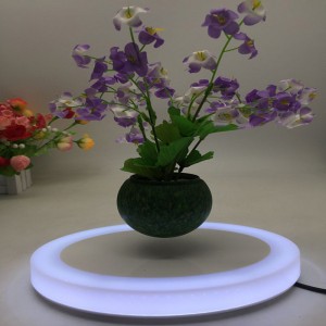 360 Spining mágneses lebegő levegő bonsai edény, PA-0702 úszó ültető