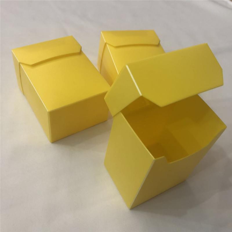 Műanyag sárga tcg játékkártyatartó doboz