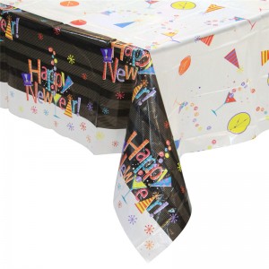 Fekete színű asztalterítő Halloween nap terítő