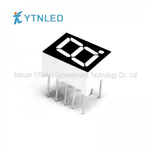 0,39 hüvelyk piros, 1 számjegyű 7 szegmenses LED-kijelző, digitális cső