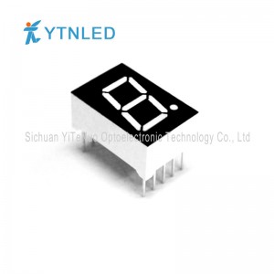 0,5 hüvelyk piros, 1 számjegyű 7 szegmenses LED-kijelző, digitális cső