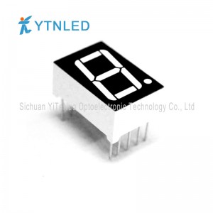 0,56 hüvelyk piros, 1 számjegyű 7 szegmenses LED-kijelző, digitális cső