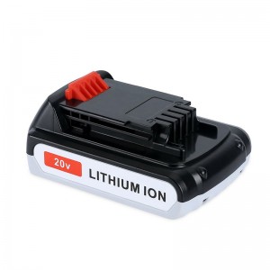Li-ion 1500mAh 20 V csere-vezeték nélküli szerszám akkumulátorok Black \u0026 Deckerhez LB20, LBX20, LBX4020, LB2X4020