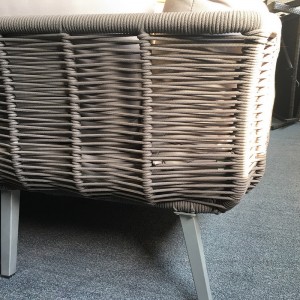 L alakú szekcionált kültéri Rattan kanapékészlet