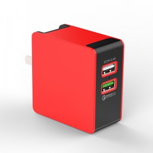 KPS-8034LC 2XQC3.0 Összecsukható 2 portos töltő